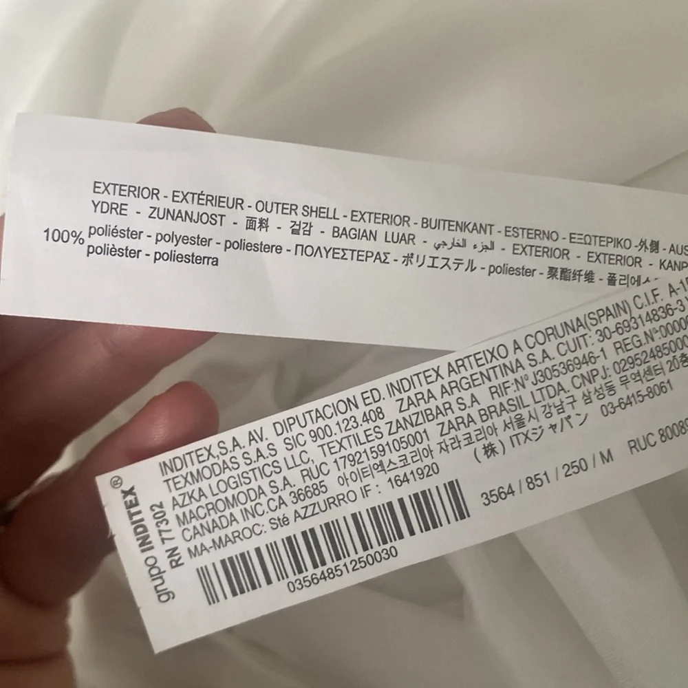 NWOT ZARA White Pleated Midi Skirt - Picture 6 of 6